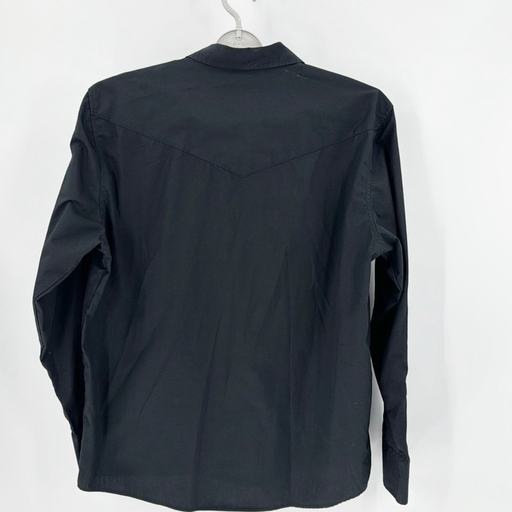 Gibson Basic Solid Long Sleeve Pearl Snap Western… - image 8